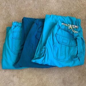 3 medium koi scrub pants